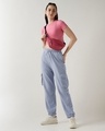 Shop Women's Baby Lavender Oversized Cargo Joggers