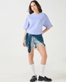 Shop Women's Baby Lavender Oversized T-shirt