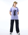 Shop Women's Baby Lavender Smell Of Sorrow Graphic Printed Boyfriend T-shirt-Full