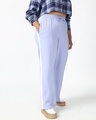 Shop Women's Baby Lavender Straight Fit Plus Size Flared Pants-Front
