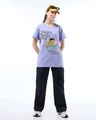 Shop Women's Baby Lavender What a Lovely day Graphic Printed Boyfriend T-shirt-Full