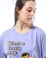 Shop Women's Baby Lavender What a Lovely day Graphic Printed Boyfriend T-shirt