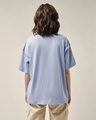 Shop Women's Baby Lavender Woke Up Cute Graphic Printed Oversized T-shirt-Full