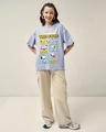 Shop Women's Baby Lavender Woke Up Cute Graphic Printed Oversized T-shirt