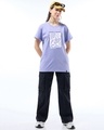 Shop Women's Baby Lavender Work Of Art Graphic Printed Boyfriend T-shirt-Full
