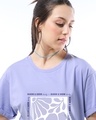 Shop Women's Baby Lavender Work Of Art Graphic Printed Boyfriend T-shirt