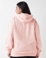 Shop Women's Barely pink Graphic Printed Oversized Plus Size Hoodies-Full