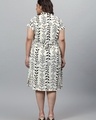 Shop Women's Beige All Over Printed Plus Size Dress-Full