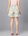 Shop Women's Beige All Over Printed Shorts-Full