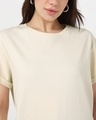 Shop Women's Beige Boyfriend T-shirt