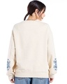 Shop Women's Beige Divine Graphic Printed Oversized Sweatshirt-Full