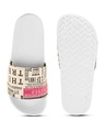 Shop Women's Beige Newspaper Printed Sliders