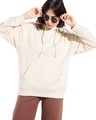 Shop Women's Beige Oversized Hoodies-Front