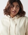 Shop Women's Beige Oversized Plus Size Hoodies