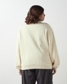 Shop Women's Beige Oversized Plus Size Sweatshirt-Design