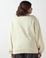 Shop Women's Beige Oversized Plus Size Sweatshirt-Design