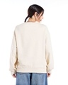 Shop Women's Beige Oversized Sweatshirt-Full
