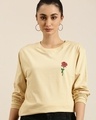 Shop Women's Beige Rock and Roll Graphic Printed Oversized T-shirt-Design