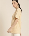 Shop Women's Beige Save Our Environment Typography Oversized T-shirt-Design