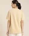 Shop Women's Beige Save Our Environment Typography Oversized T-shirt-Full