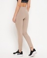 Shop Women's Beige Slim Fit Activewear Tights-Full