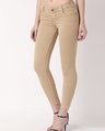 Shop Women's Beige Slim Fit Jeans-Design