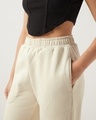 Shop Women's Beige Straight Fit Track Pants