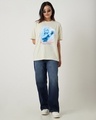 Shop Women's Beige Sue Storm Graphic Printed Oversized T-shirt