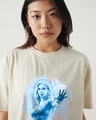 Shop Women's Beige Sue Storm Graphic Printed Oversized T-shirt