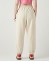 Shop Women's Beige Super Loose Fit Joggers-Full