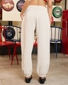 Shop Women's Beige Super Loose Fit Joggers
