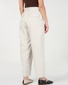 Shop Women's Beige Tapered Fit Ankle Length Pants-Design