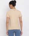 Shop Women's Beige Typography T-shirt-Design