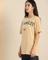 Shop Women's Beige Typography T-shirt-Design
