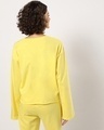Shop Women's Birthday Yellow Bell Sleeve Super Loose Short Top-Design
