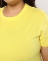 Shop Women's Birthday Yellow Plus Size T-shirt