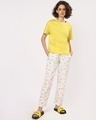 Shop Women's Birthday Yellow Relaxed Fit Short Top-Full