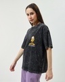 Shop Women's Black 100% Responsible Graphic Printed Oversized Acid Wash T-shirt