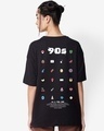 Shop Women's Black 90's Kid Graphic Printed Oversized T-shirt-Design