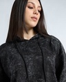 Shop Women's Black Acid Wash Oversized Hoodies