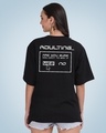 Shop Women's Black Adulting Graphic Printed Oversized T-shirt-Design