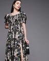 Shop Women's Black All Over Floral Printed Dress-Full