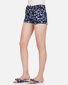 Shop Women's Black All Over Floral Printed Shorts-Full