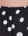 Shop Women's Black All Over Polka Printed Lounge Shorts