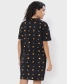 Shop Women's Black All Over Printed Oversized Dress-Design