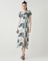 Shop Women's Black & White All Over Printed Dress-Full