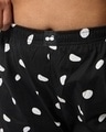 Shop Women's Black All Over Printed Plus Size Boxer Shorts