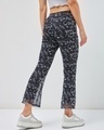 Shop Women's Black All Over Printed Slim Fit Flared Pants-Design