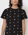 Shop Women's Black All Over Printed T-shirt