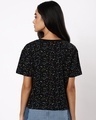 Shop Women's Black All Over Printed Relaxed Fit T-shirt-Design